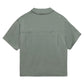 Honor The Gift Satin Chest Logo Camp Collar Sage