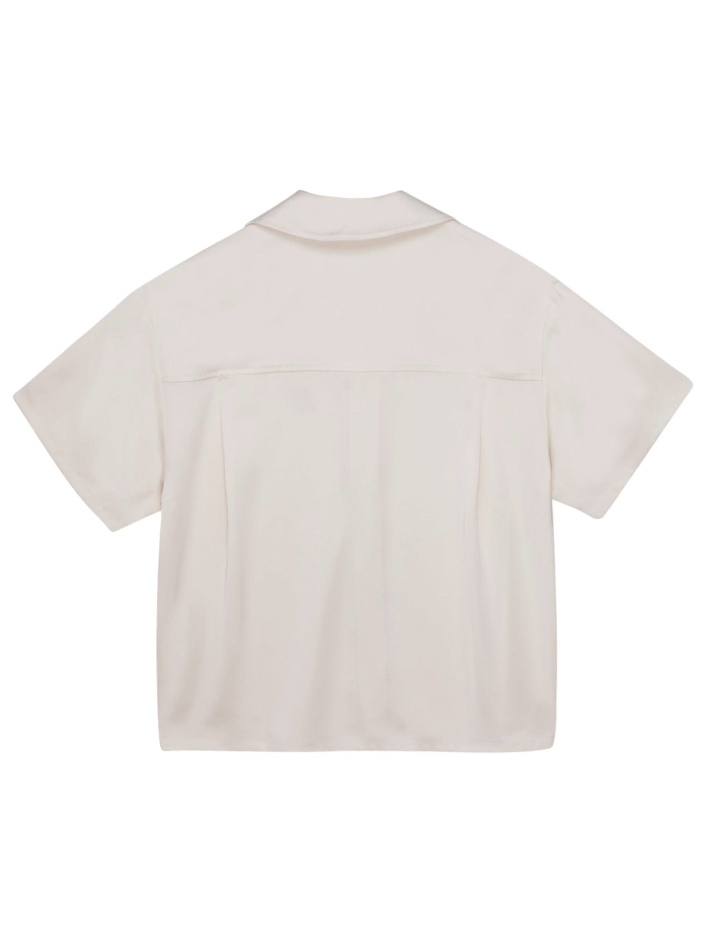 Honor The Gift Satin Chest Logo Camp Collar Sand