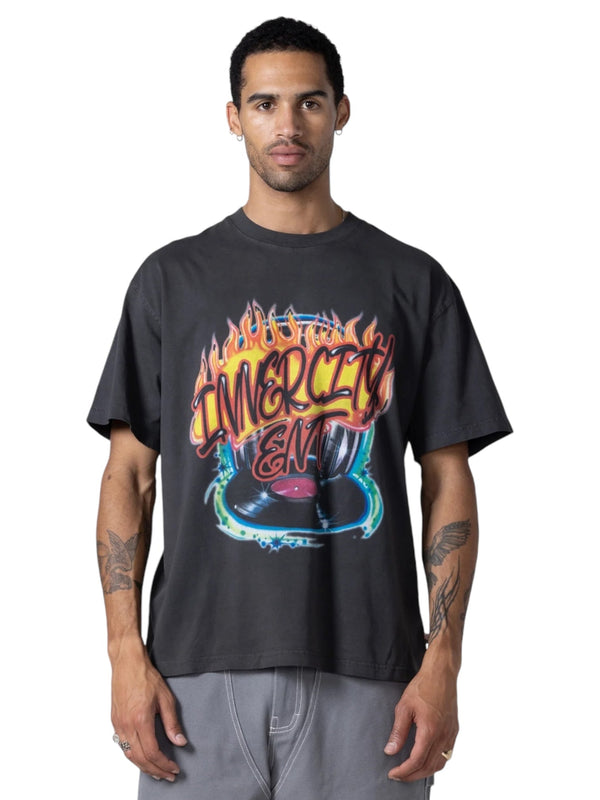 Honor The Gift Vinyl  Airbrush T-shirt Black