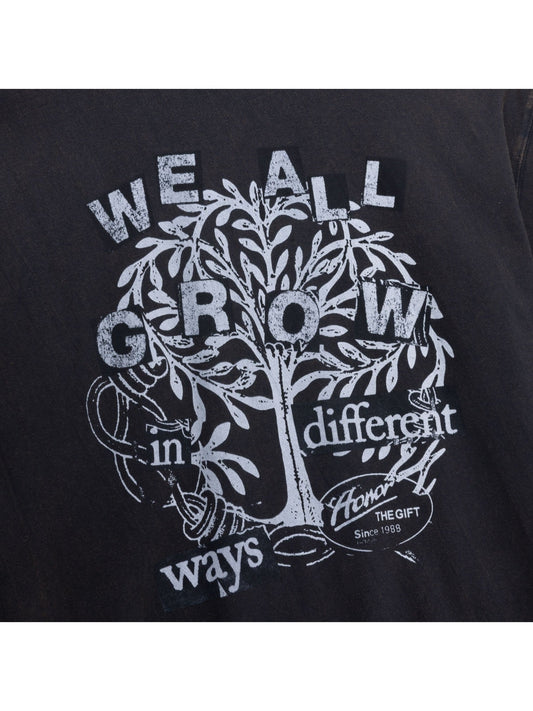 Honor The Gift We All Grow Tee Black