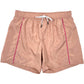 The ICEBERG ICE25MBS05 Short Boardshort Blush features light brown polyester with a subtle pattern, pink side piping, elastic waistband, and white drawstring—ideal for poolside lounging or making a splash in style.
