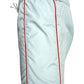 The ICEBERG ICE25MBS05 Short Boardshort Mint features a light blue design inspired by classic Iceberg swim trunks, with a red side stripe, elastic waistband, visible drawstring, and 100% polyester material for quality and comfort. Imported.