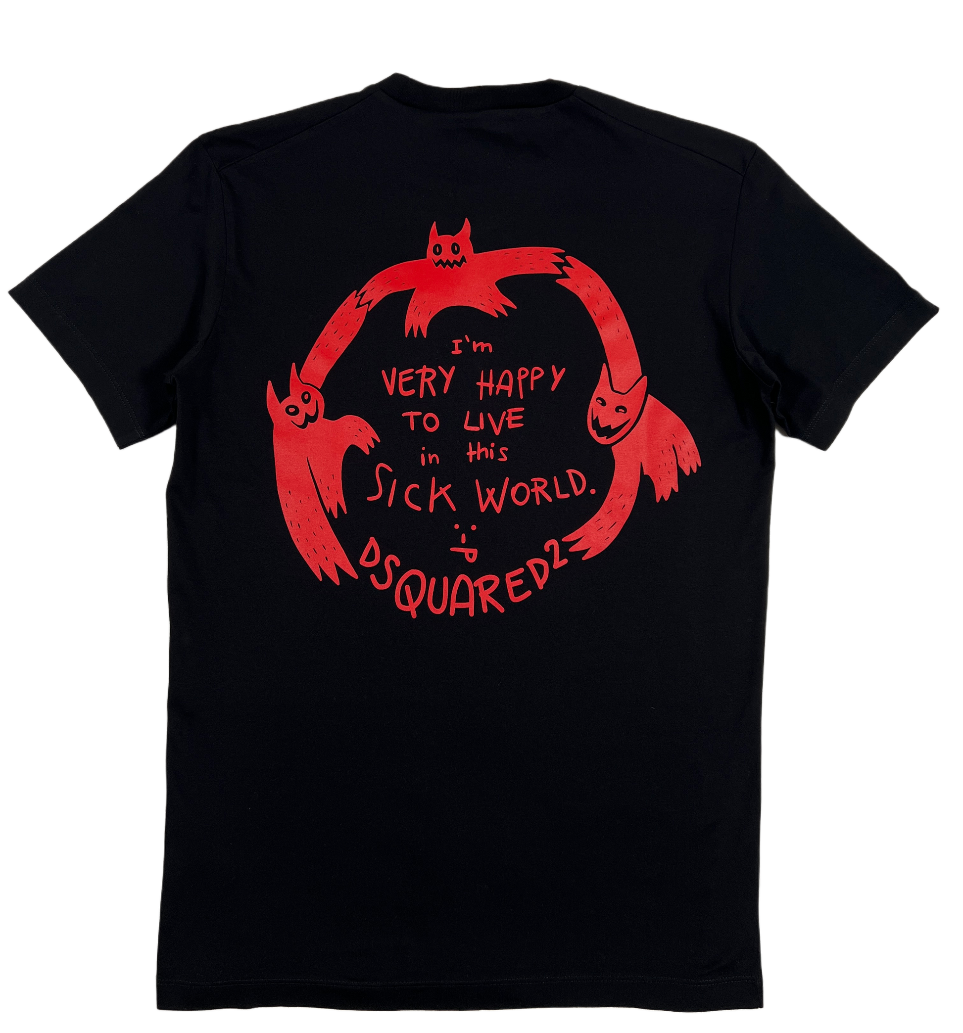 Probus DSQUARED2 S74GD1155 COOL FIT TEE BLACK S