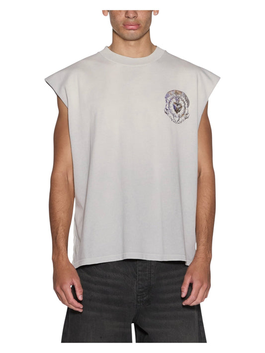 Ksubi Anguish Cut Off Tank Krete Grey