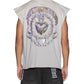 Ksubi Anguish Cut Off Tank Krete Grey