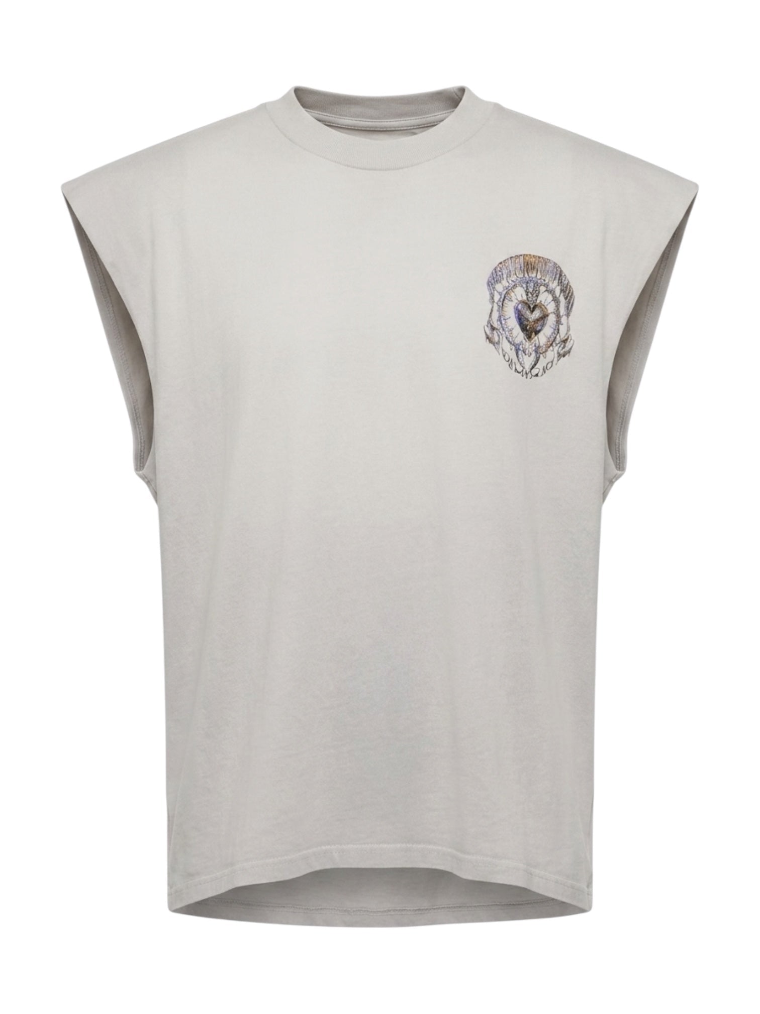 Ksubi Anguish Cut Off Tank Krete Grey