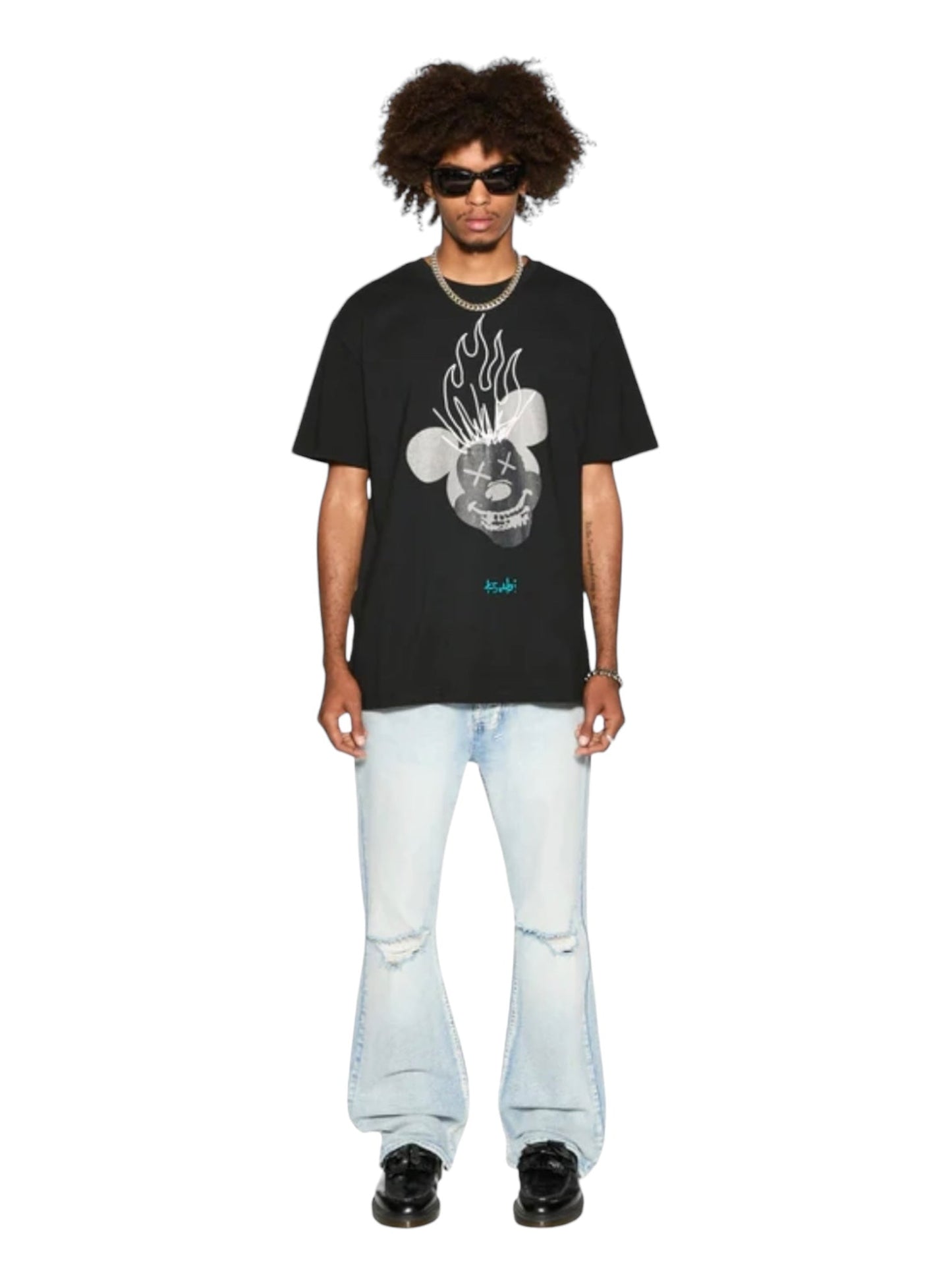 Ksubi Burn Biggie Ss Tee Jet Black