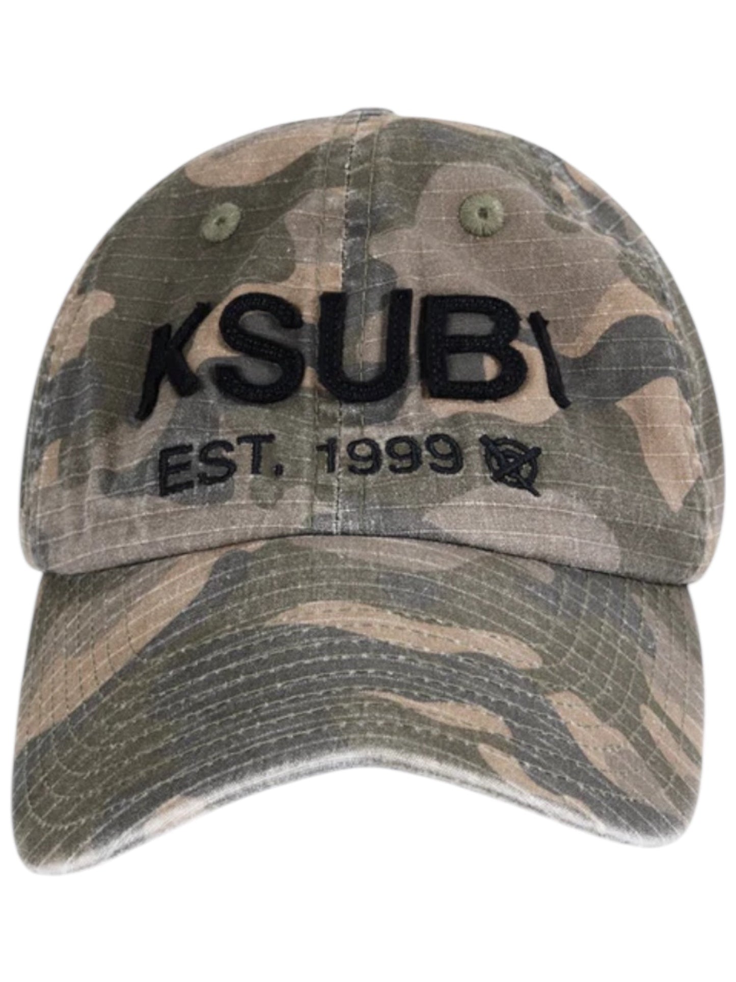 Ksubi Camo Rip Stop Cap Green