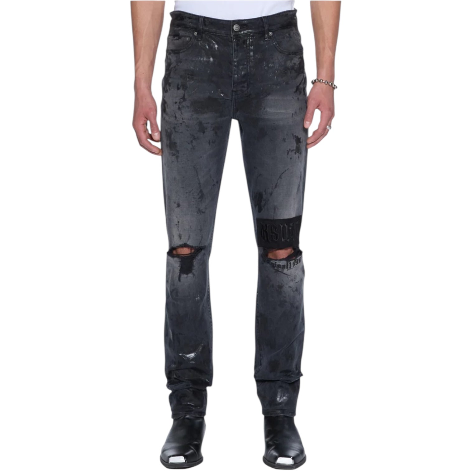 Ksubi Chitch Powder Grey Praying Charcoal