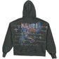 Ksubi Death Snake Halen Zip Hoodie Ash Black