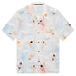 The Ksubi Dreamers Resorts Shirt by KSUBI is a lightweight tencel shirt featuring cherubs and clouds in a charming angel print on a serene light blue background.