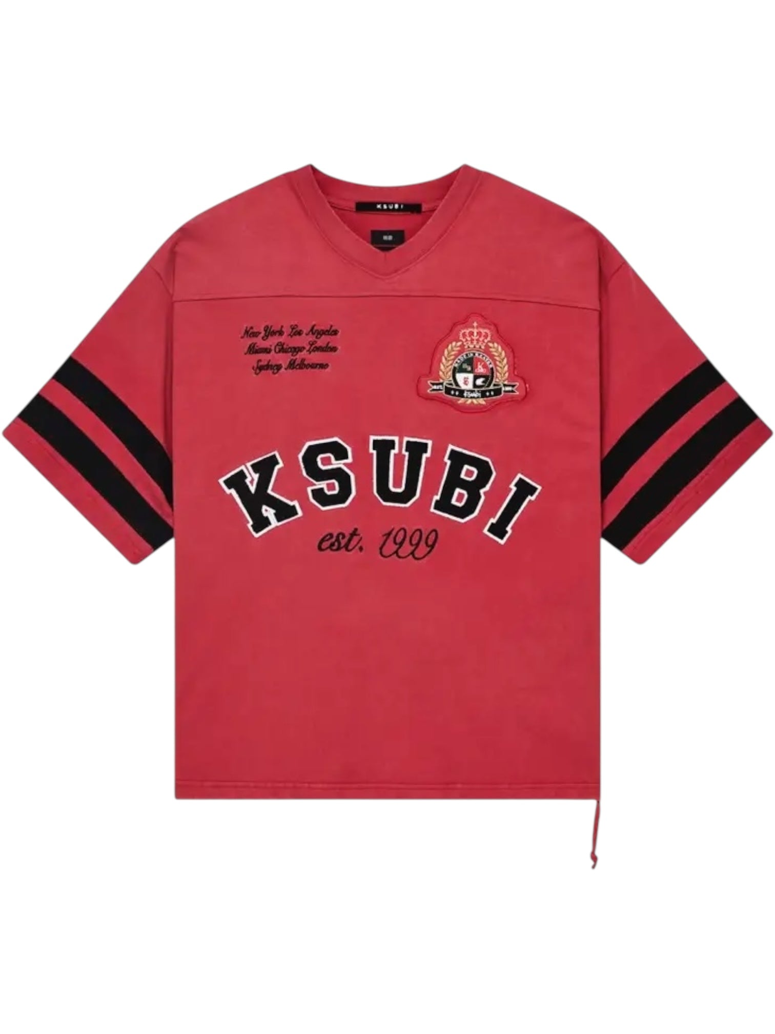 Ksubi Duke SS Jersey Crimson Red