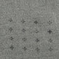 Gray fabric with a grid of tiny, even, plus-shaped perforations, resembling the vintage Ksubi Fuego Ekcess SS Tee in Faded Black from KSUBI.