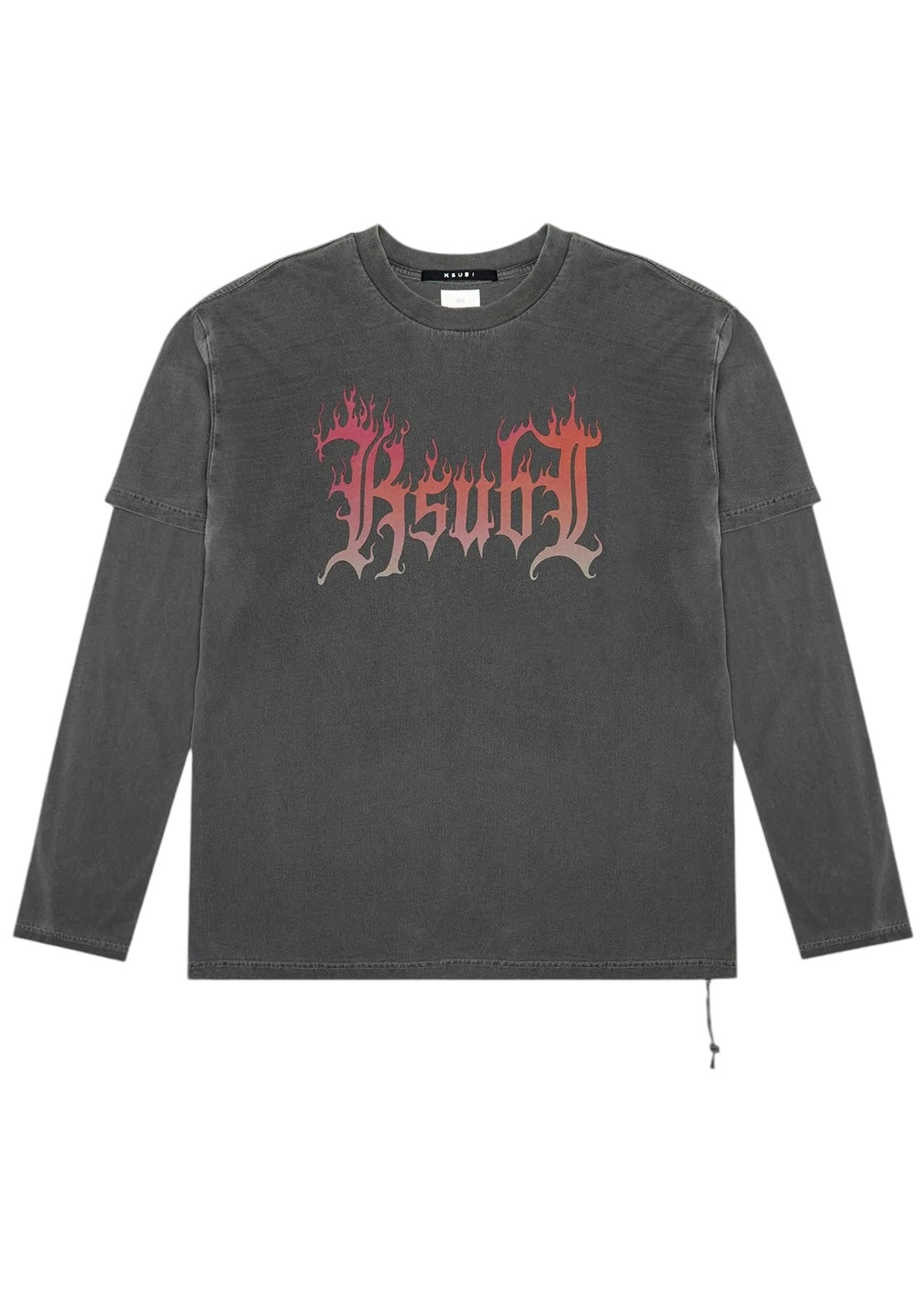 Ksubi Fuego Layered Ls Tee Faded Black