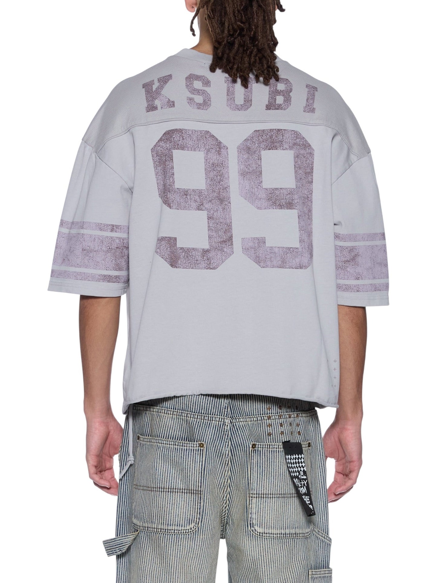 Ksubi Halftime SS Duke Jersey  krete Fade Washed Grey
