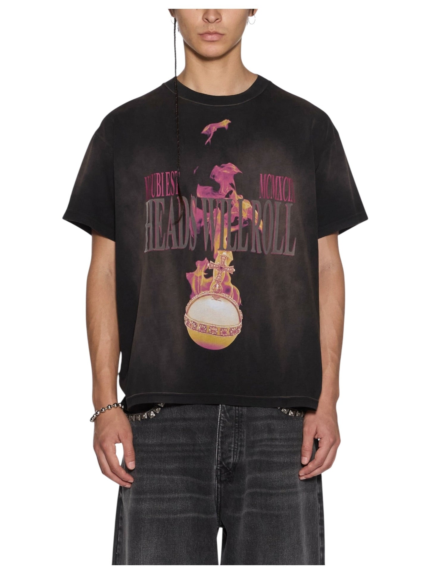 Ksubi H.W.R Sid SS Tee Sunbleach Black