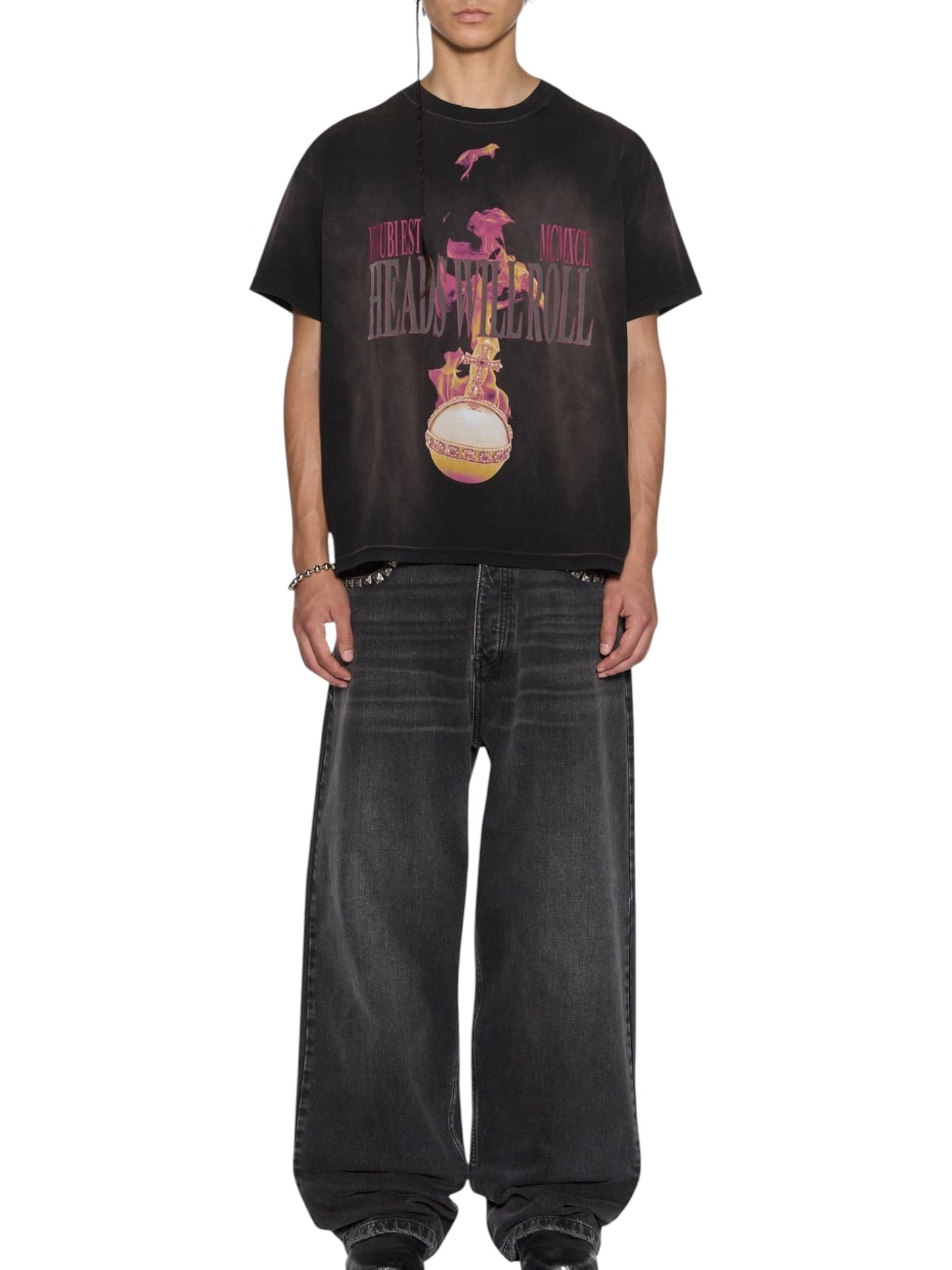 Ksubi H.W.R Sid SS Tee Sunbleach Black