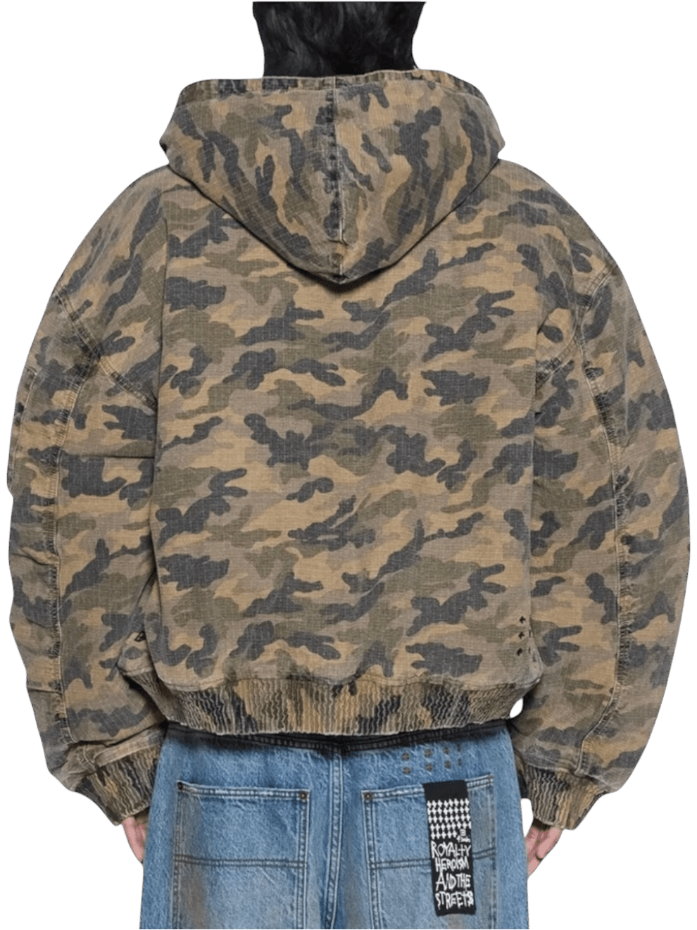 Ksubi Plated Bomber Jacket Camo Green