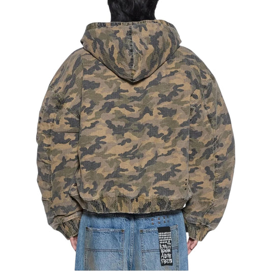 Ksubi Plated Bomber Jacket Camo Green