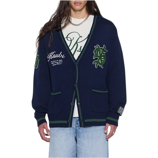Ksubi Playoff Cardigan Midnight Navy