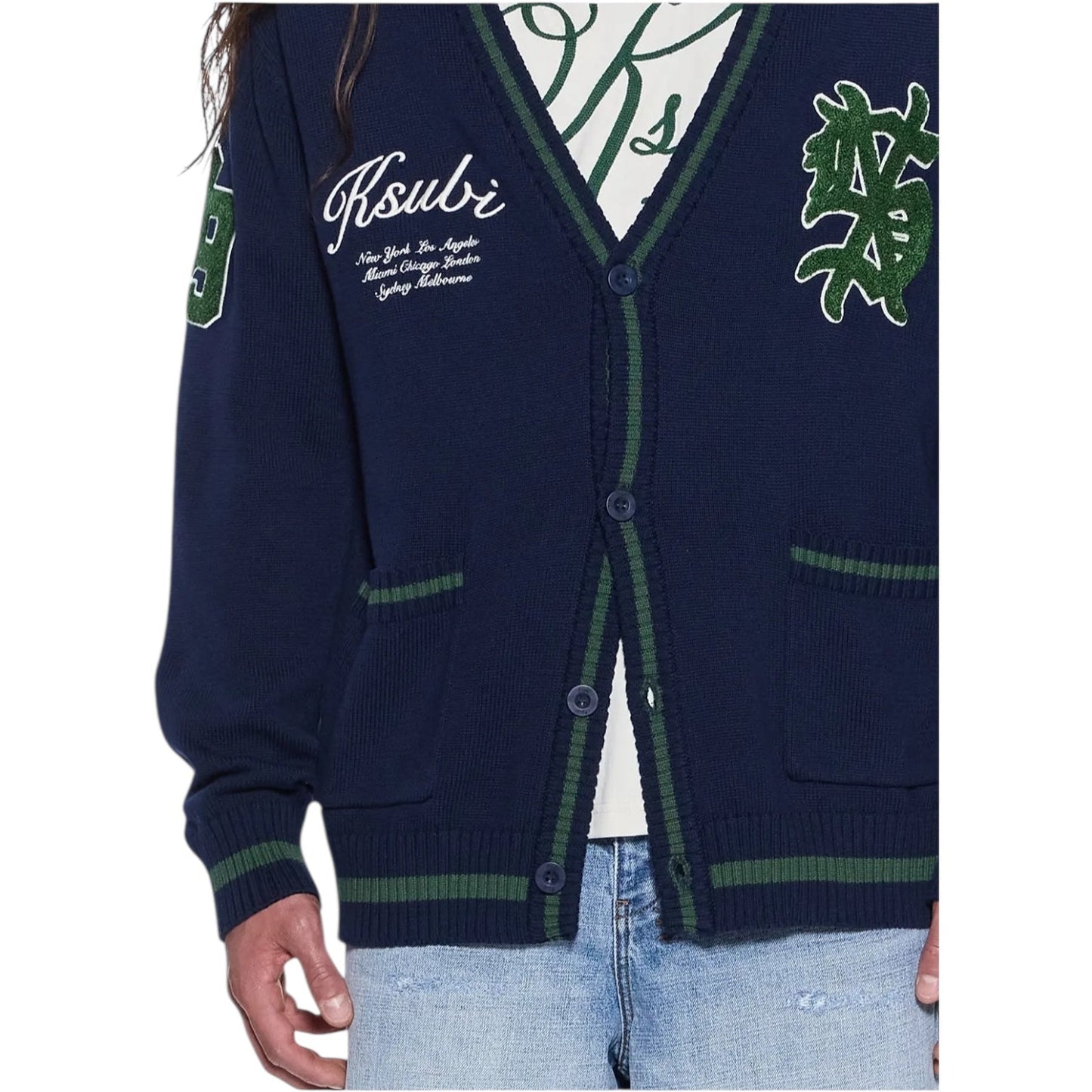 Ksubi Playoff Cardigan Midnight Navy