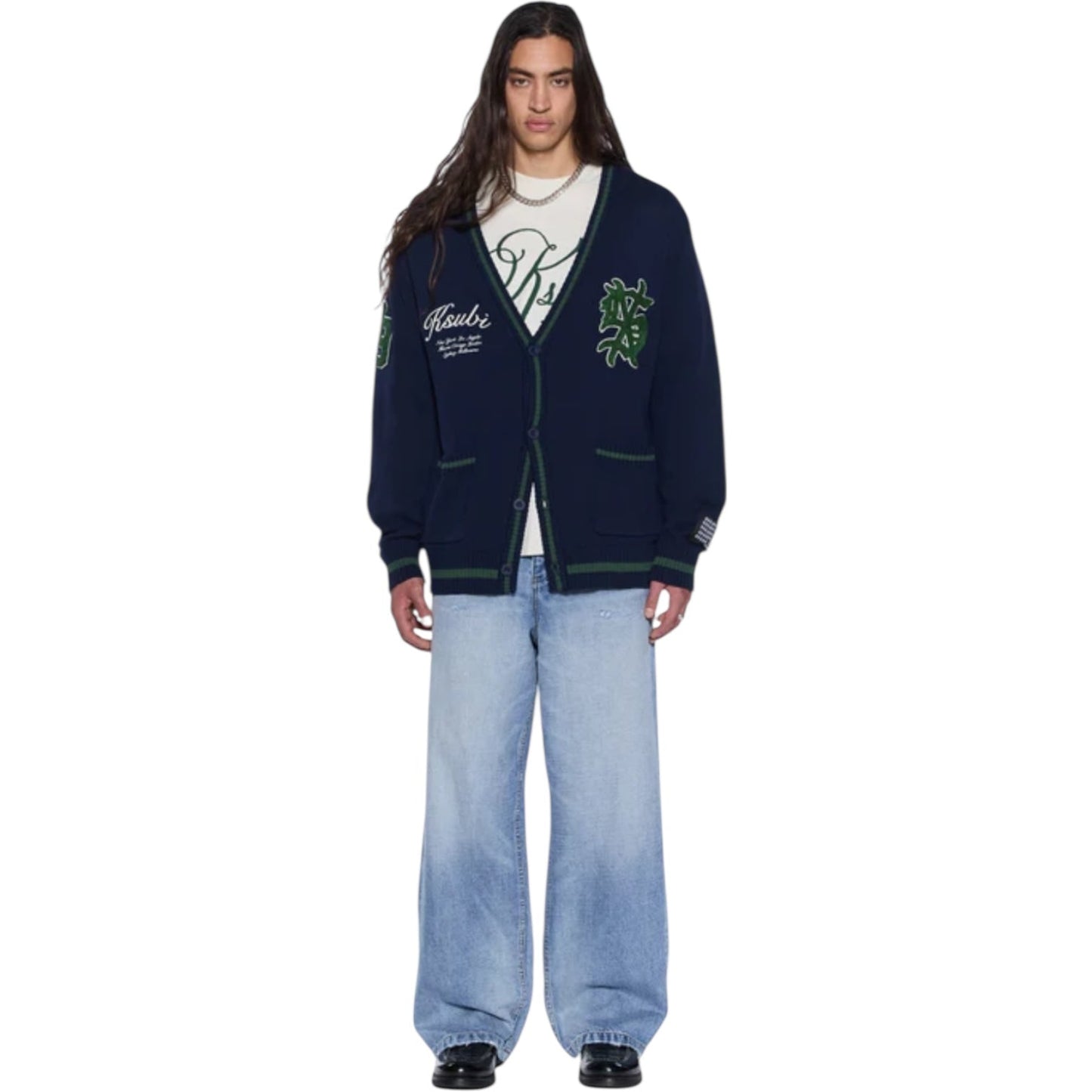 Ksubi Playoff Cardigan Midnight Navy