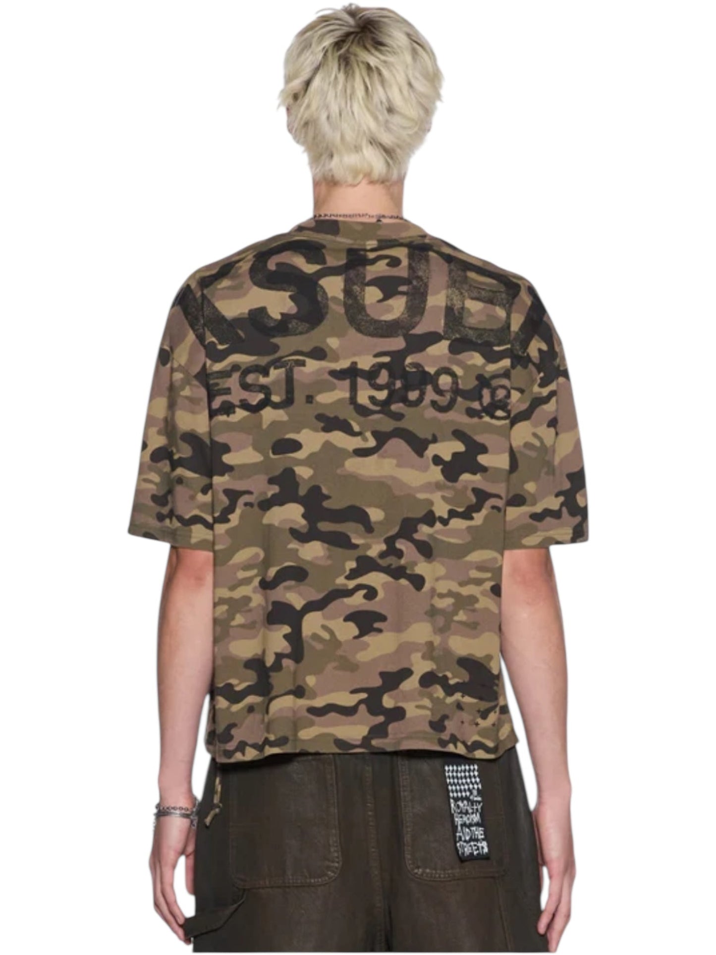 Ksubi State Halen SS Tee Camo Green