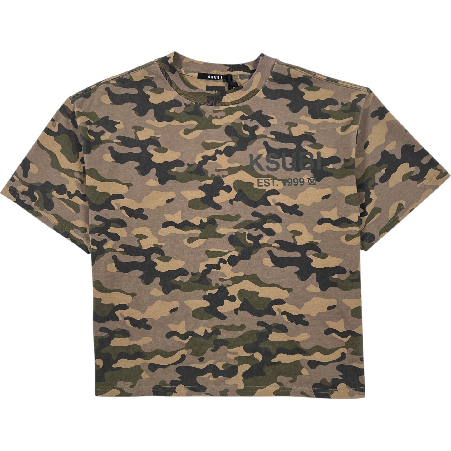 Ksubi State Halen SS Tee Camo Green