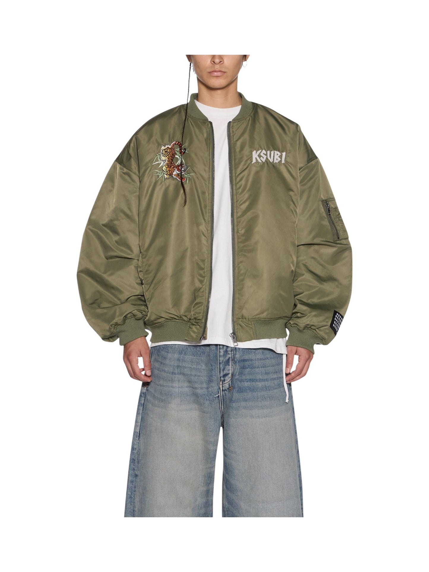 Probus Ksubi Stay Up 4eva bomber Jacket khaki Ksubi Stay Up 4eva bomber Jacket khaki KHAKI