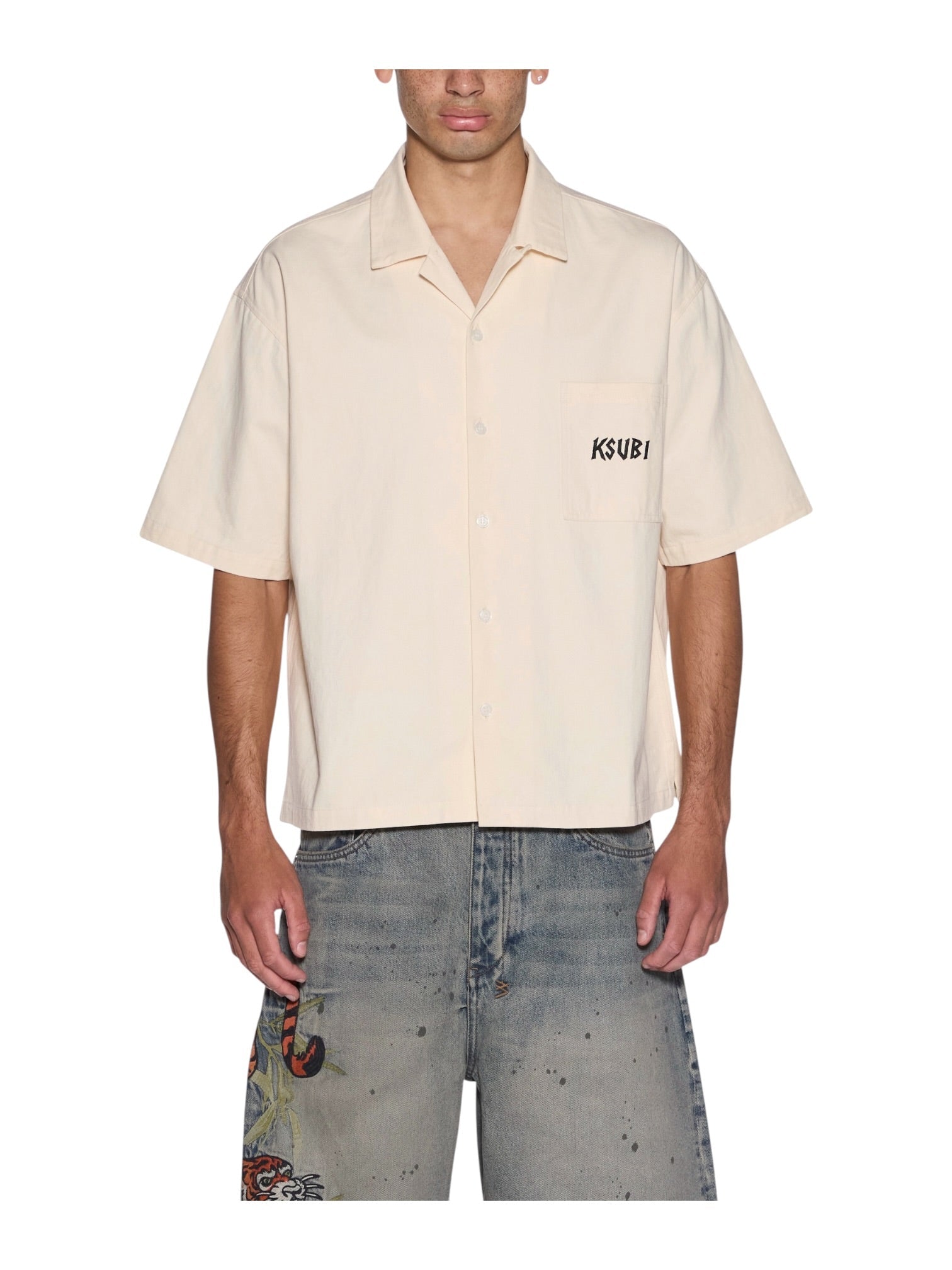 Probus Ksubi Stay Up Diner SS Shirt Ecru Ksubi Stay Up Diner SS Shirt Ecru NATURAL