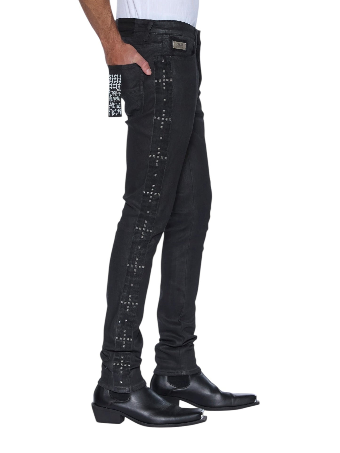 Ksubi Van Winkle Plus Studded Black