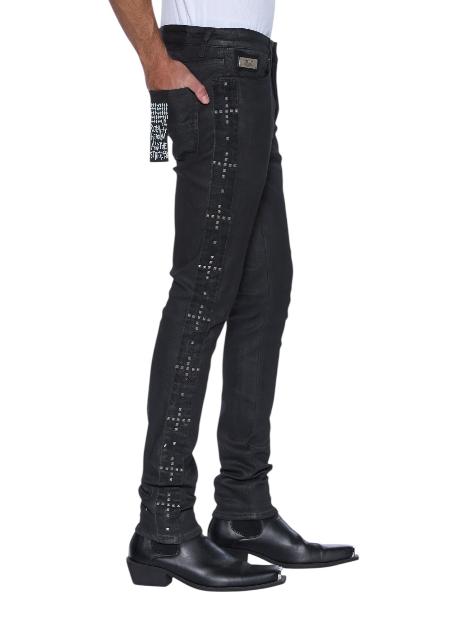 Ksubi Van Winkle Plus Studded Black