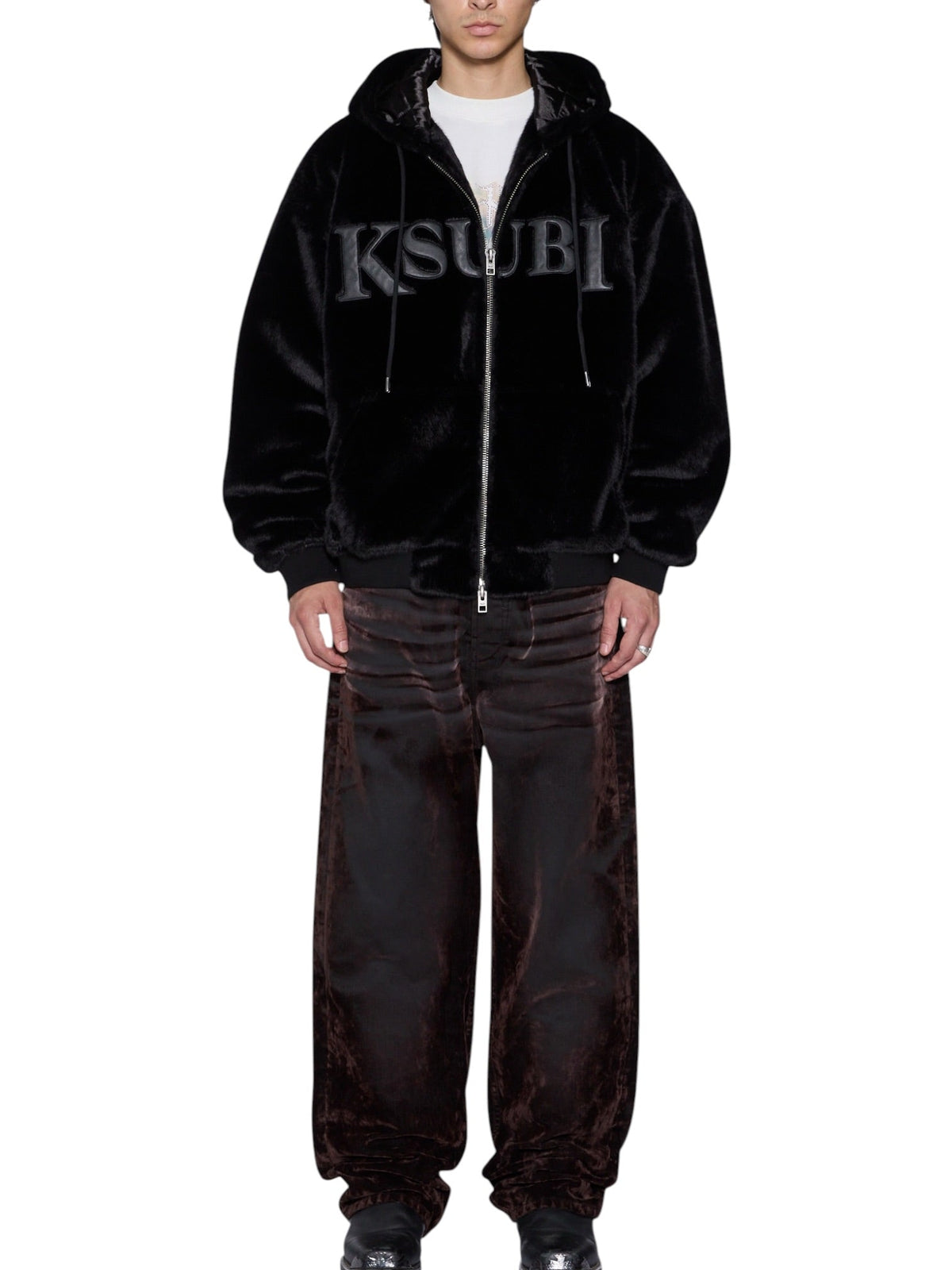 Probus Ksubi Walkout Faux Fur Hooded Jacket Apex Black Ksubi Walkout Faux Fur Hooded Jacket Apex Black BLACK