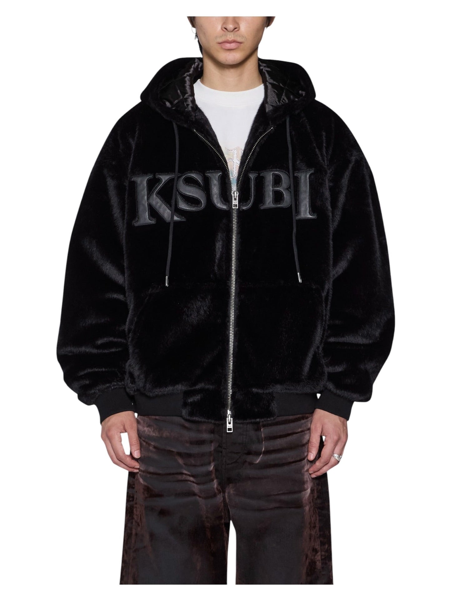Probus Ksubi Walkout Faux Fur Hooded Jacket Apex Black Ksubi Walkout Faux Fur Hooded Jacket Apex Black BLACK