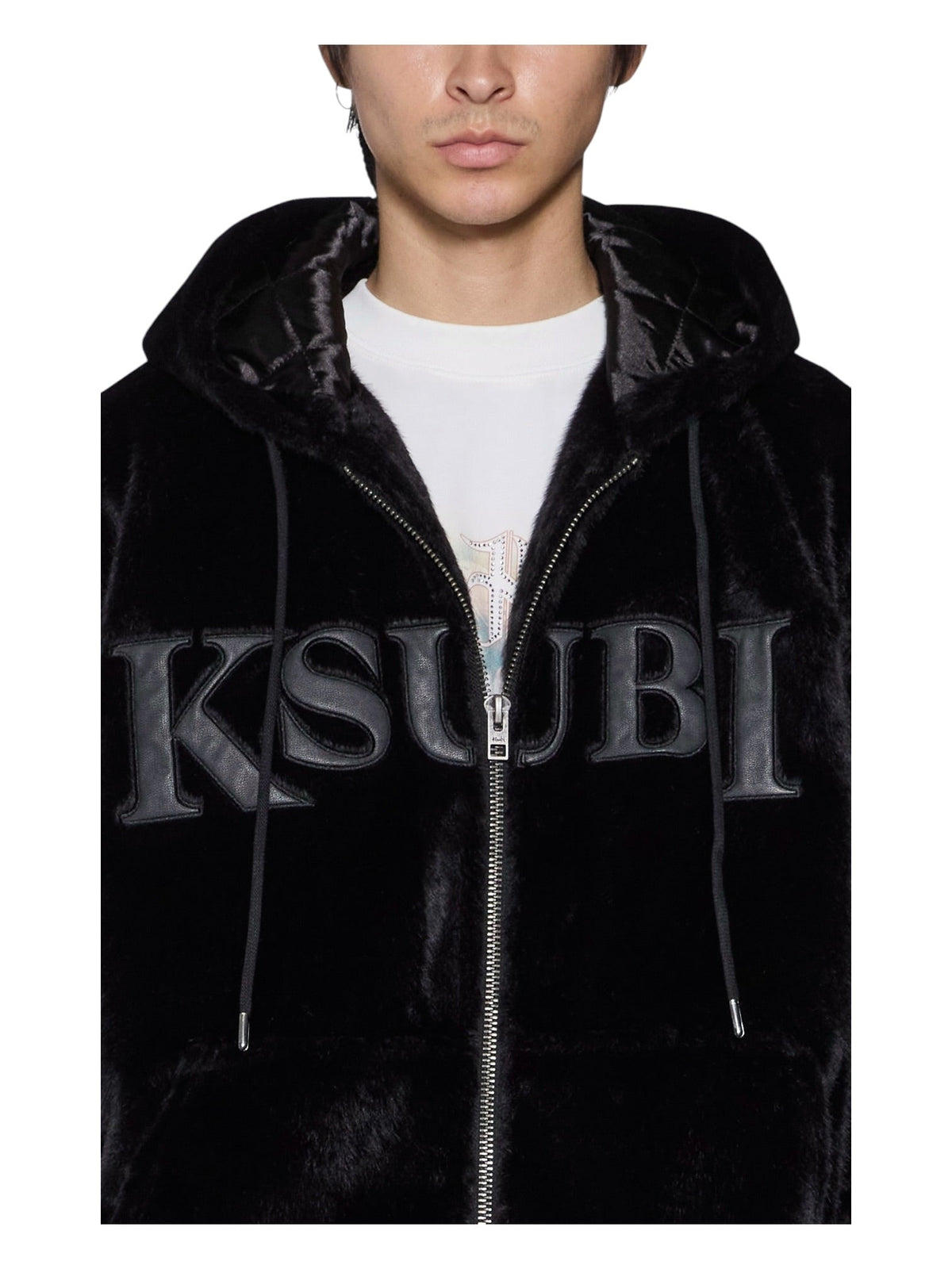 Probus Ksubi Walkout Faux Fur Hooded Jacket Apex Black Ksubi Walkout Faux Fur Hooded Jacket Apex Black BLACK