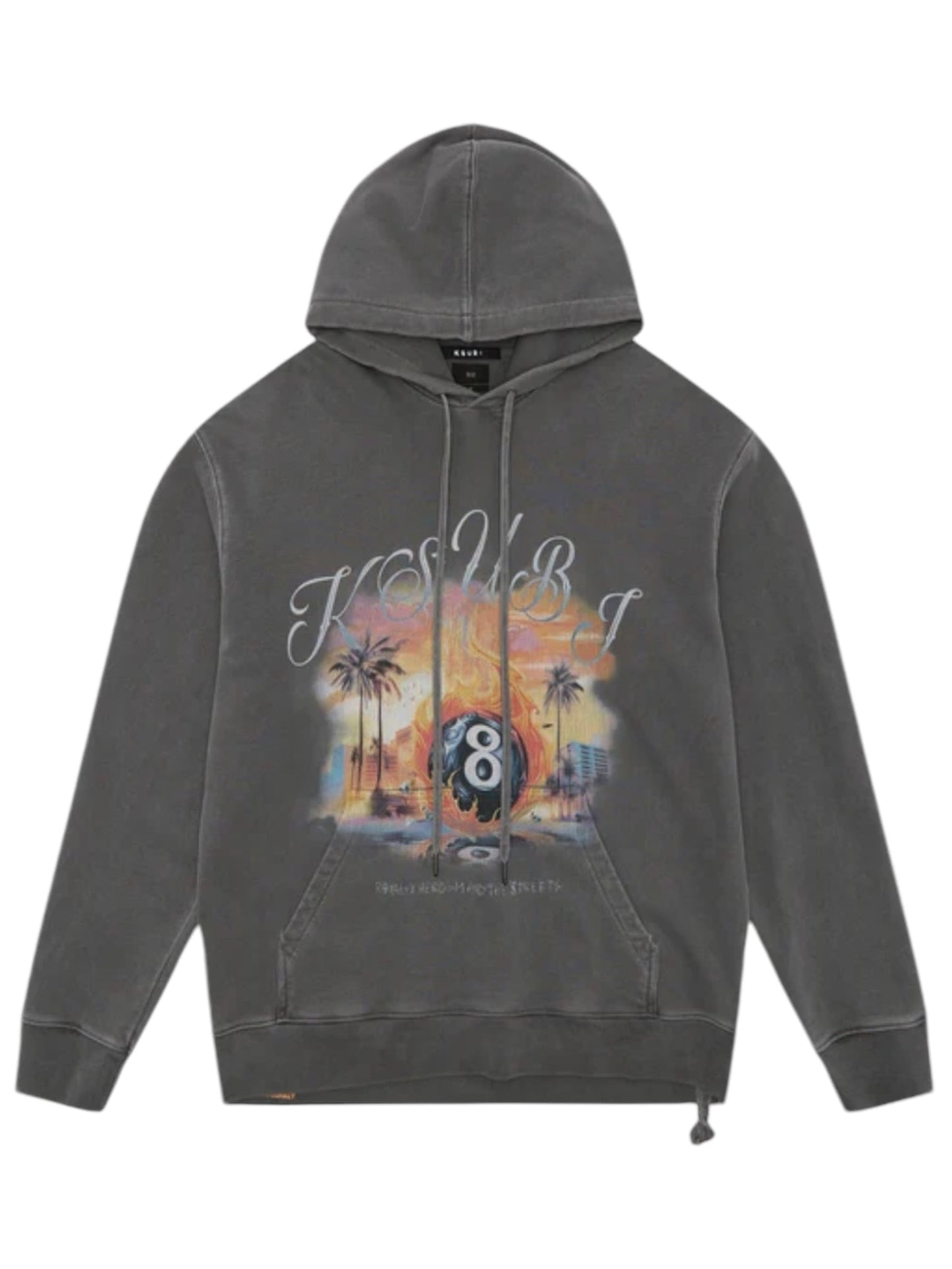 Ksubi World Order Biggie Hoodie Charcoal