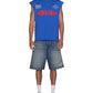 Ksubi Zoom Ekcess Cut Off Bolt Blue