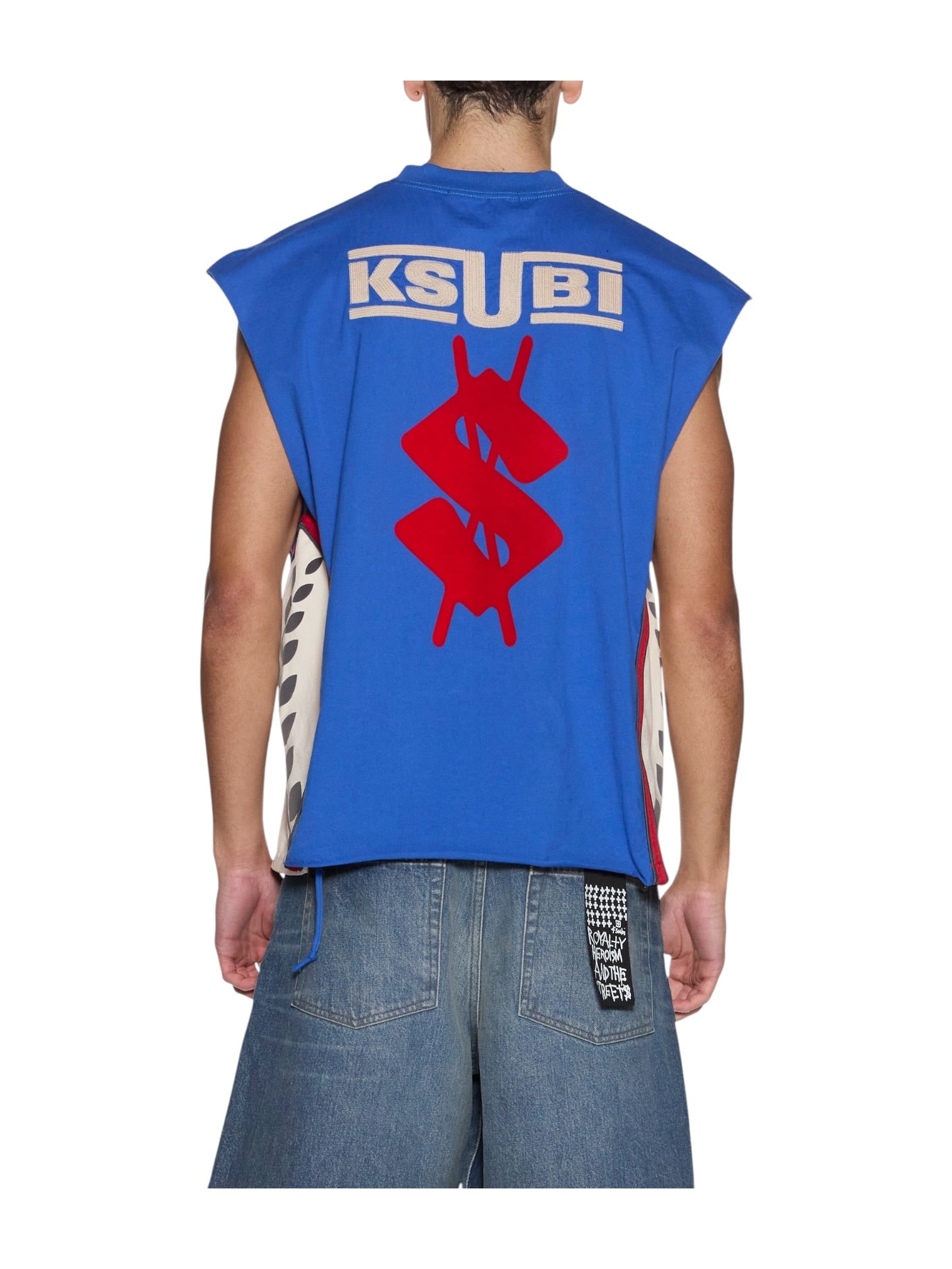 Ksubi Zoom Ekcess Cut Off Bolt Blue - Probus