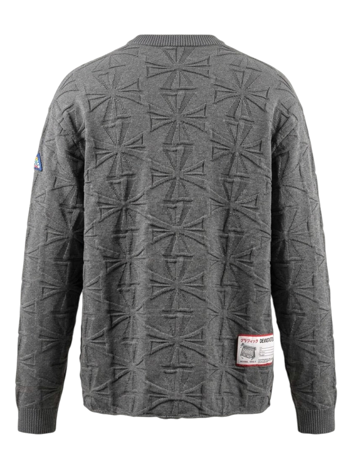 Devà States Cross 3D Knit Sweater Grey