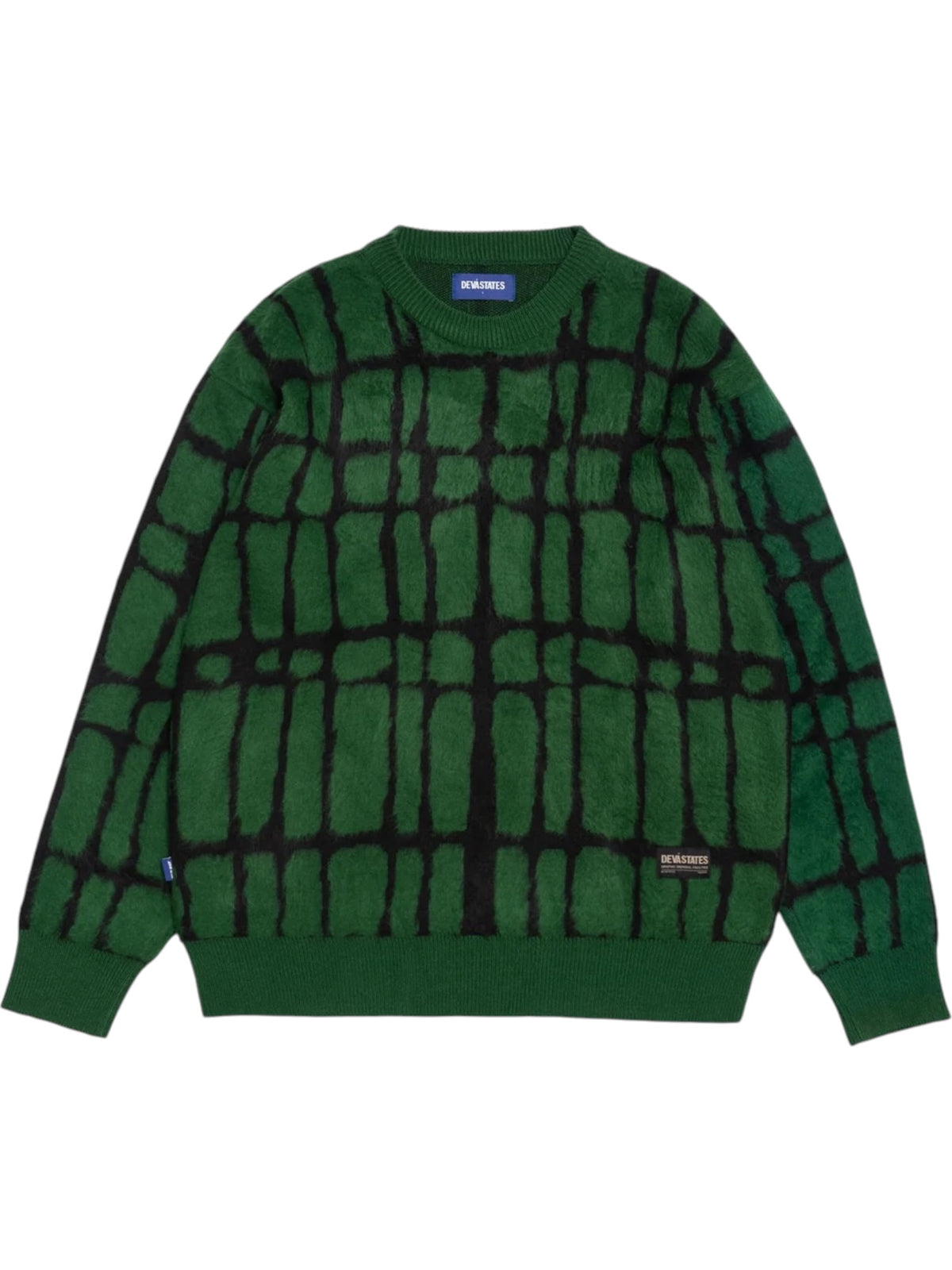 Devà States Moss Brushed Knit Sweater Green