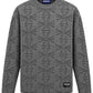 Devà States Cross 3D Knit Sweater Grey