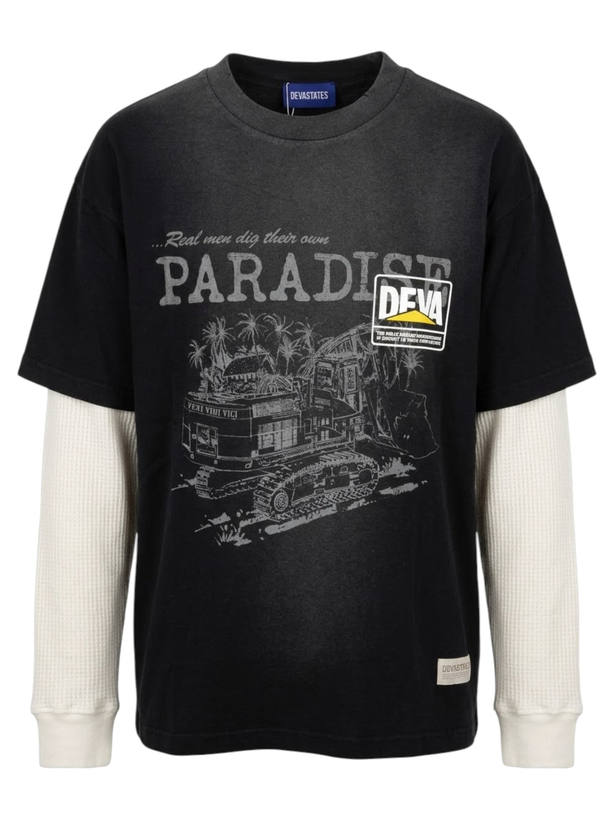 Devà States Colony L/S Layered T-Shirt Black