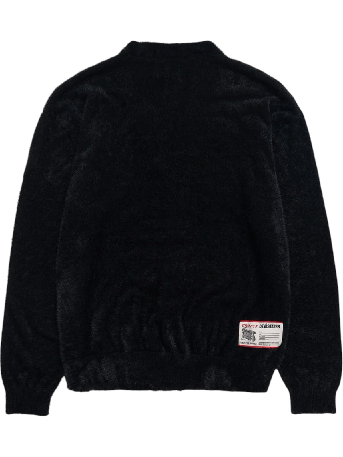 Devà states Fuzz Mohair Cardigan Black