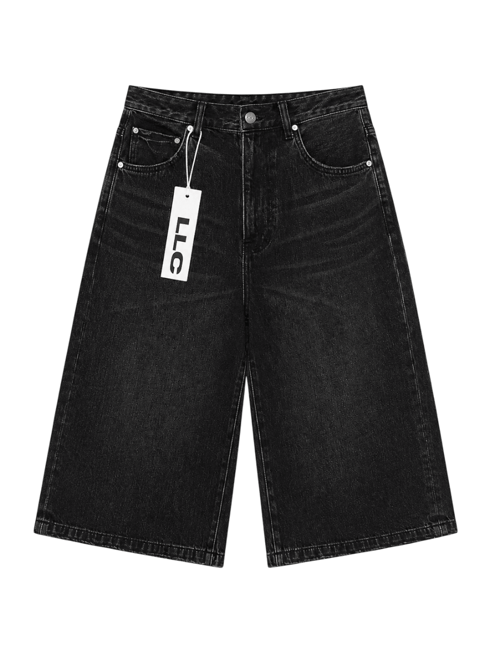 Llc Achromatic Jorts Black