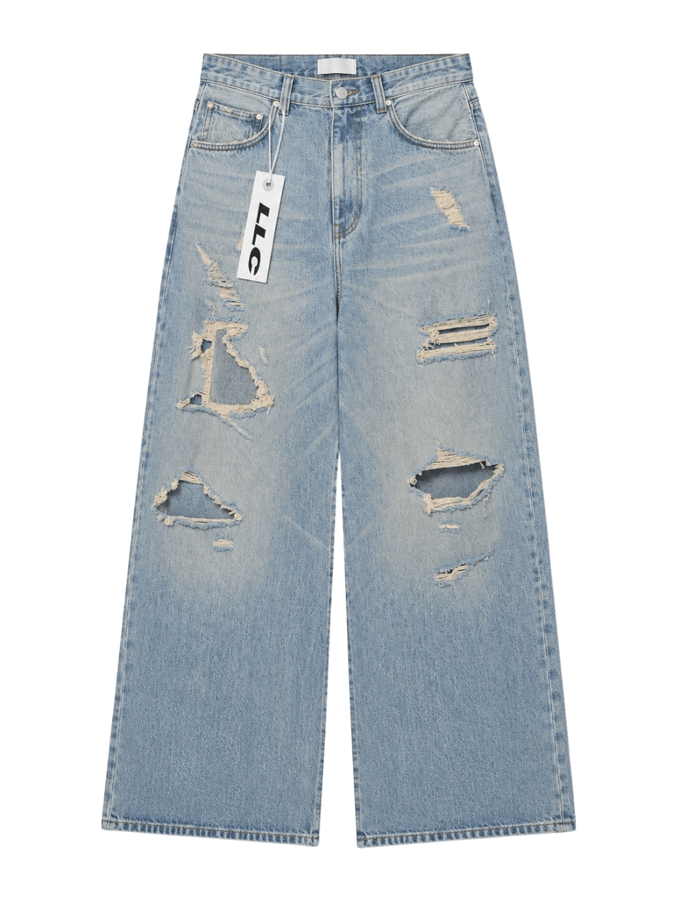 Llc Baggy Destruction Indigo