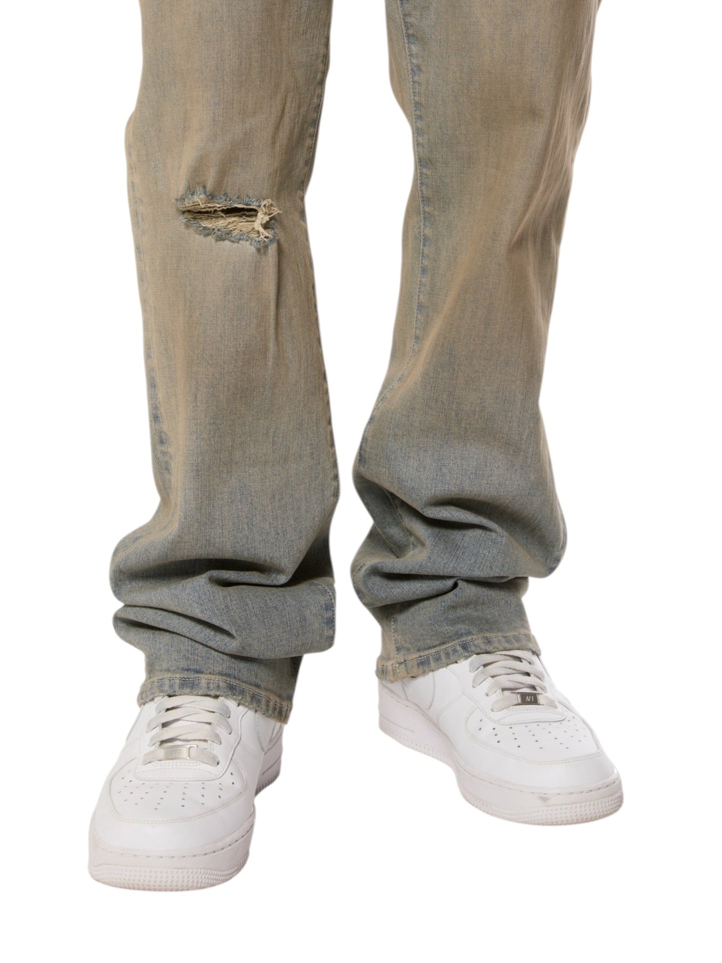 Llc Skinny Boot Dirty Rip Indigo