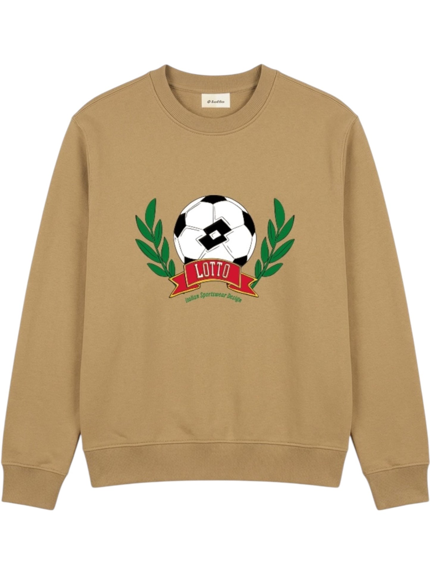 Lotto Match Day Crewneck Sweater Tan