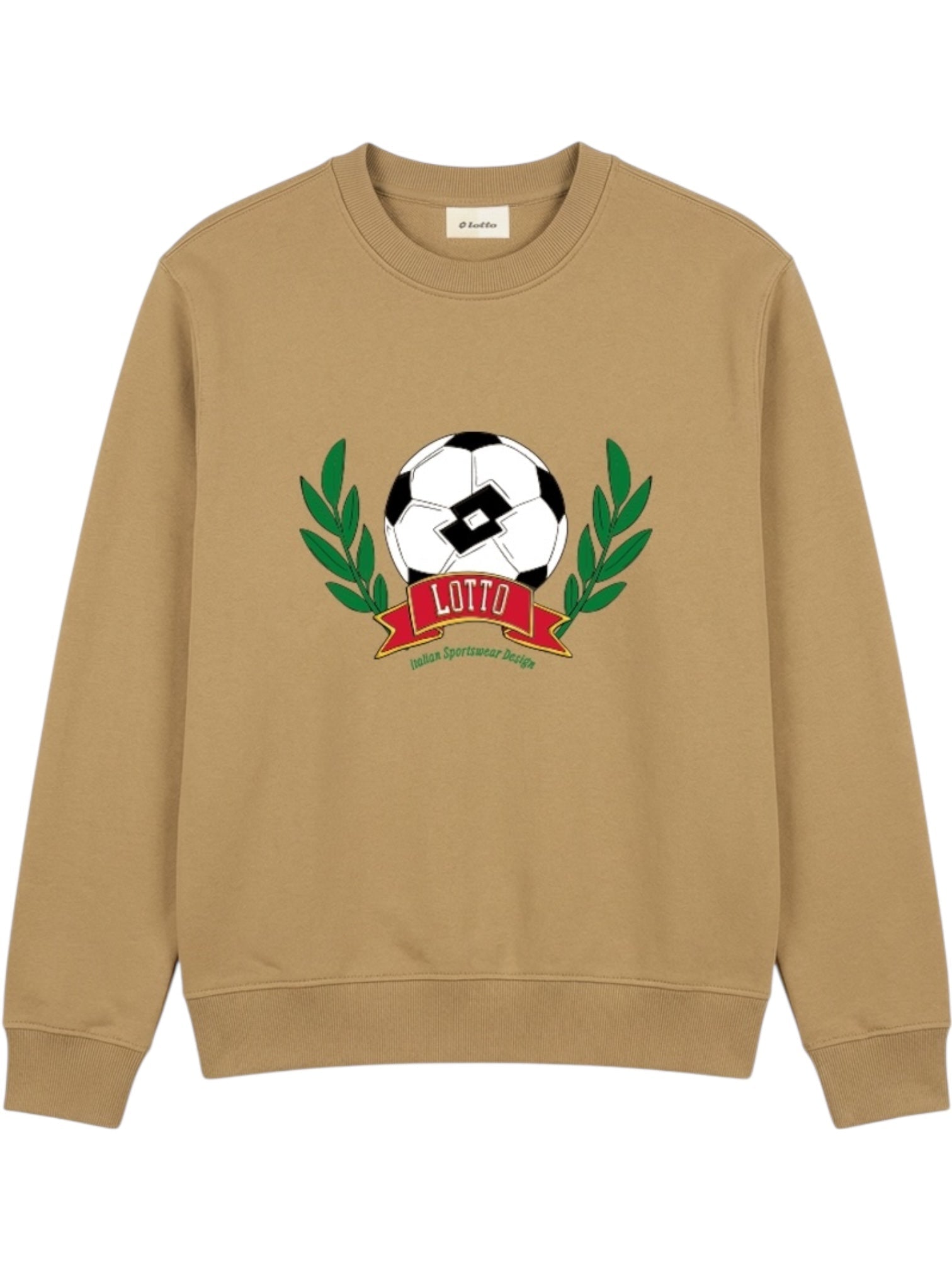 Lotto Match Day Crewneck Sweater Tan