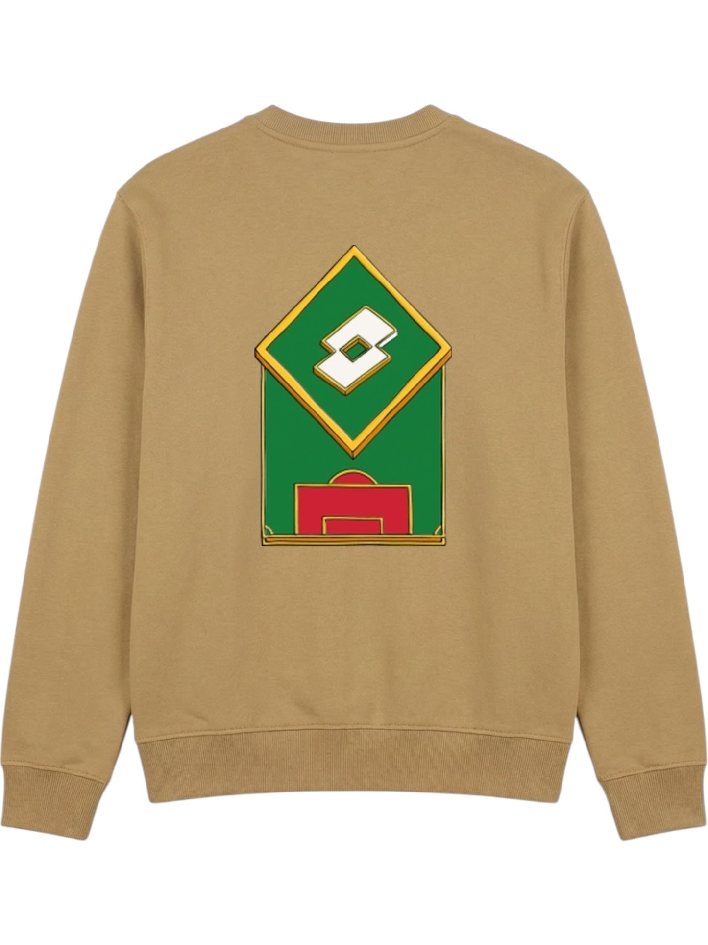Lotto Match Day Crewneck Sweater Tan