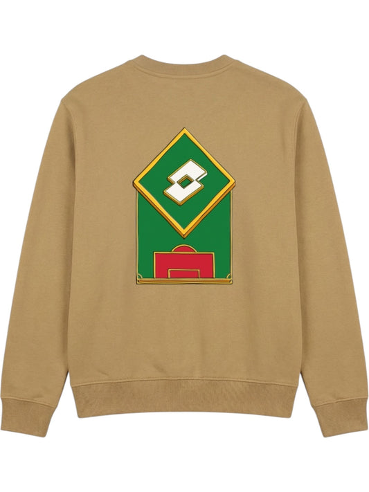Lotto Match Day Crewneck Sweater Tan